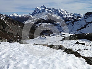 Mount Shuksan late fall scene