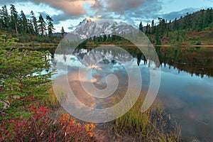 Mount Shuksan and Picture Lake in Baker Wilderness