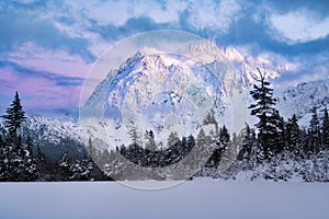 Mount Shuksan and Picture Lake in Baker Wilderness