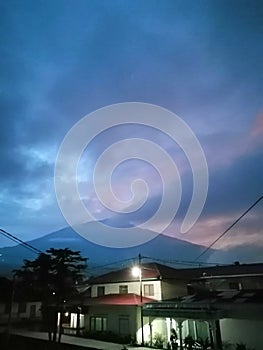 Mount Singgalang in the afternoon