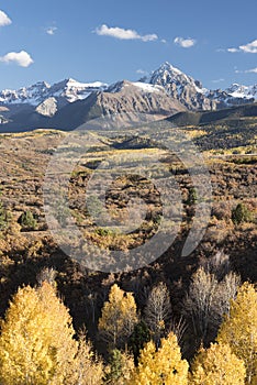 Mount Sneffels Mountain Range in Autumn