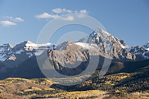 Mount Sneffels Mountain Range in Autumn