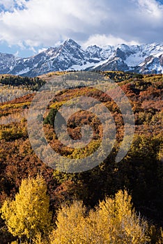 Dallas Divide view of the Mount Sneffels Range within the Uncompahgre National Forest, Colorado. photo