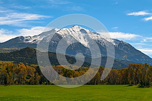 Mount Sopris Elk Mountains Colorado - Fall colors photo