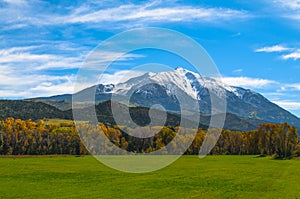 Mount Sopris Elk Mountains Colorado - Fall colors photo