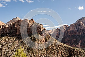 Mount Spry Standing Proud In Zion Canyon