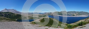 Mount St. Helens volcano and Spirit Lake 35 years after eruption