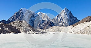 Mount Taboche or Tabuche and Cholatse or Cholotse peak