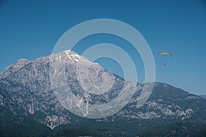 Mount Tahtali with paraglider