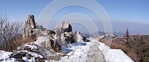 Mount taishan top plateau shandong