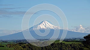 Mount Taranaki Volcano in Egmont National Park, New Zealand