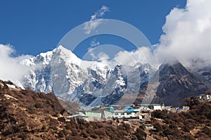 Mount Thamserku on the way to Everest base camp, Nepal