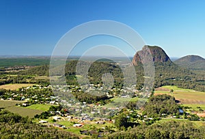 Mount Tibrogargan from Mount Ngungun