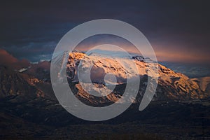 Mount Timpanogos at Sunset
