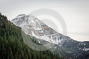 Mount Timpanogos at sunset