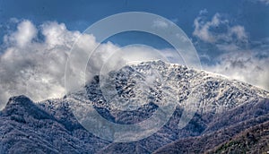 Mount Vandalino snow in March photo