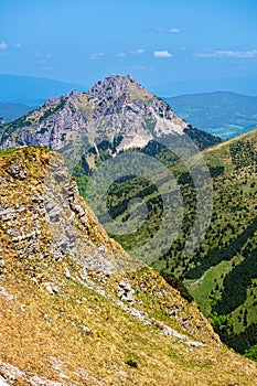 Mount Velky Rozsutec. Colorful spring mountain landscape of the Mala Fatra, Slovakia