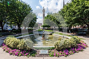 Mount Vernon Place Park in Baltimore, Maryland