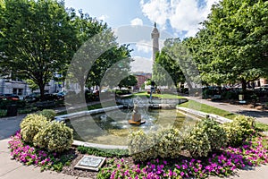 Mount Vernon Place Park in Baltimore, Maryland