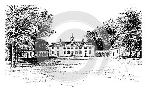 Mount Vernon vintage illustration