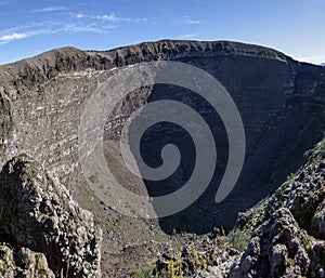 Mount Vesuvius crater