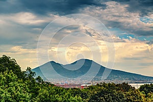 Mount Vesuvius near Naples