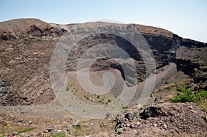 Mount Vesuvius Volcanic Crater