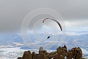 Mount Wellington paraglider