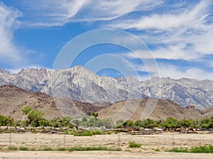 Mount Whitney as seen from Highway 395