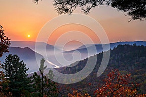 The Mount Xian weng sunrise