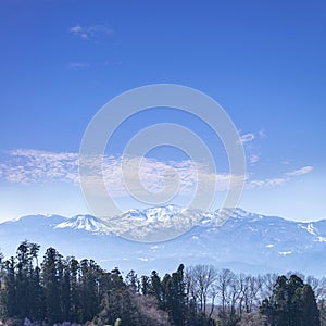 Mount Zao national park in winter season , Miyagi, Japan