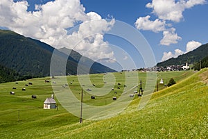 Mountaiin valley village in Austrian Alps