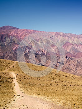 Mountain of the 14 color in Humahuaca, Northwest of Argentina