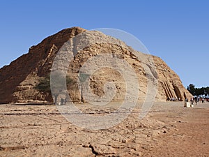 The mountain of Abu Simbel in Upper Egypt.