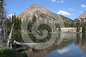 Mountain and alpine lake