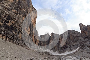 Mountain alps panorama in Brenta Dolomites, Italy