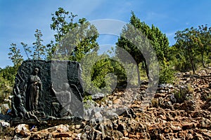 Mountain of apparitions in Medjugorje, Bosnia and Herzegovina
