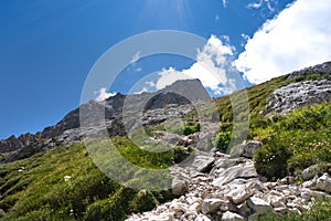 mountain area of the gran sasso italy abruzzo