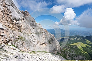 mountain area of the gran sasso italy abruzzo