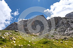 mountain area of the gran sasso italy abruzzo