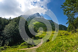 mountain area of the gran sasso italy abruzzo