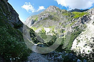 mountain area of the gran sasso italy abruzzo