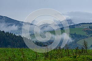 Mountain area view in slovakia