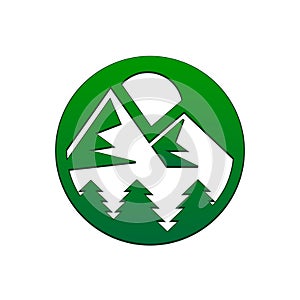 Mountain as a logo design