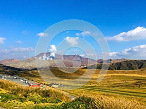 Mountain Aso in Japan