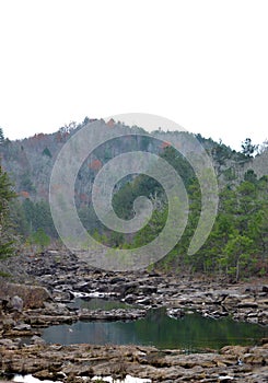 The Mountains above the Riverbed