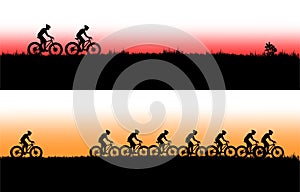 Mountain bike banner