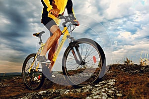 Mountain Bike cyclist riding outdoor