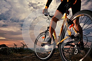 Mountain Bike cyclist riding outdoor