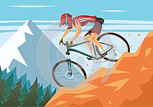 Mountain bike downhill